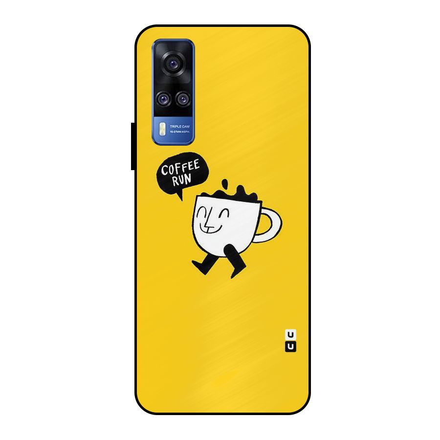 Coffee Run Metal Back Case for Vivo Y51