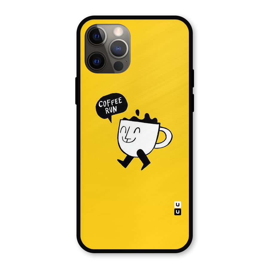 Coffee Run Metal Back Case for iPhone 12 Pro