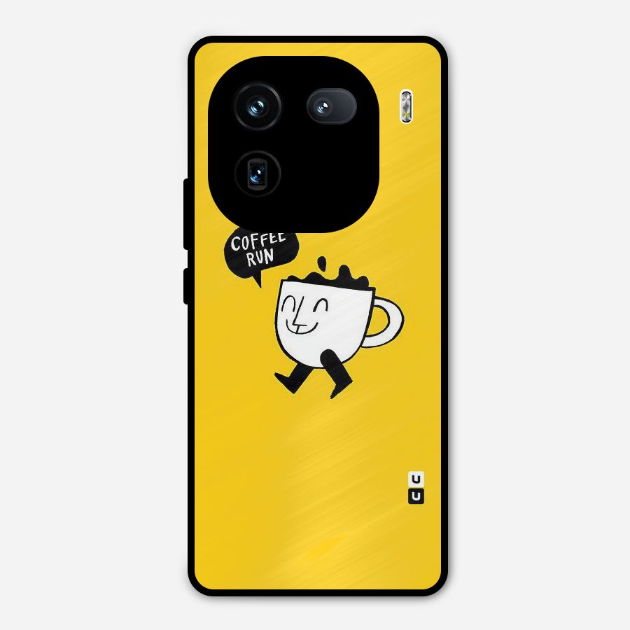 Coffee Run Metal Back Case for iQOO 12