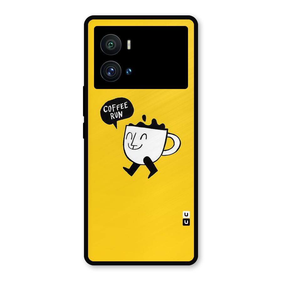 Coffee Run Metal Back Case for iQOO 9 Pro
