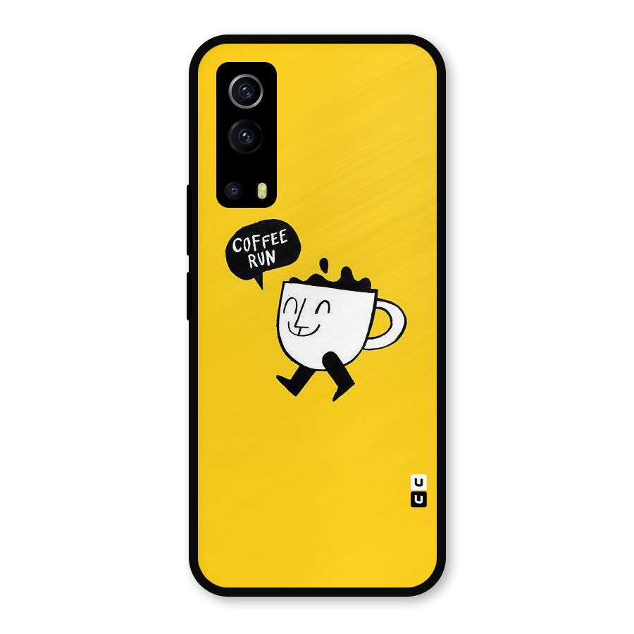 Coffee Run Metal Back Case for iQOO Z3
