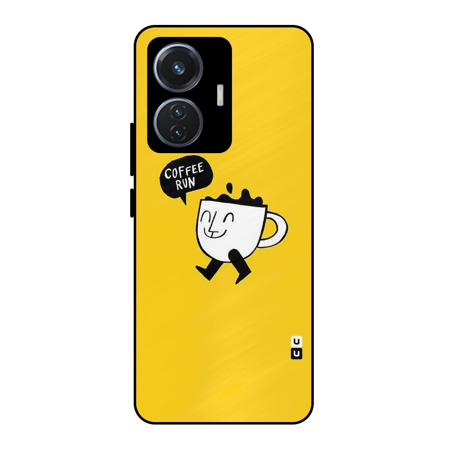Coffee Run Metal Back Case for iQOO Z6 44W
