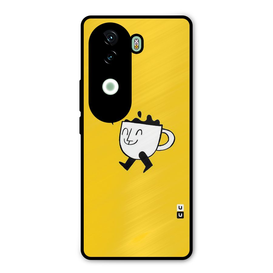 Coffee Run Metal Back Case for iQOO Z9s