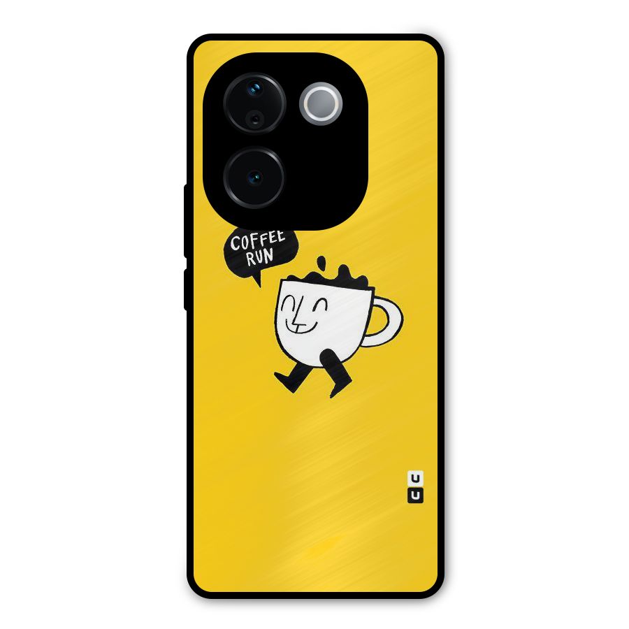 Coffee Run Metal Back Case for iQOO Z9s Pro