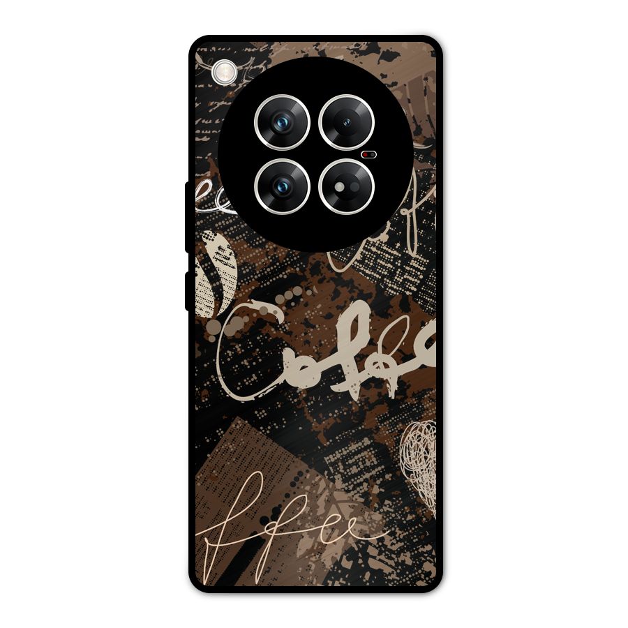 Coffee Scribbles Metal Back Case for Infinix Zero 40 5G