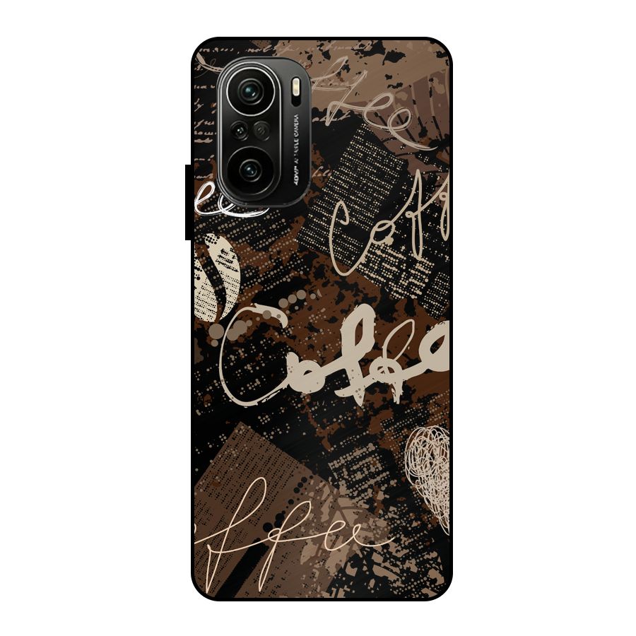 Coffee Scribbles Metal Back Case for Mi 11X Pro