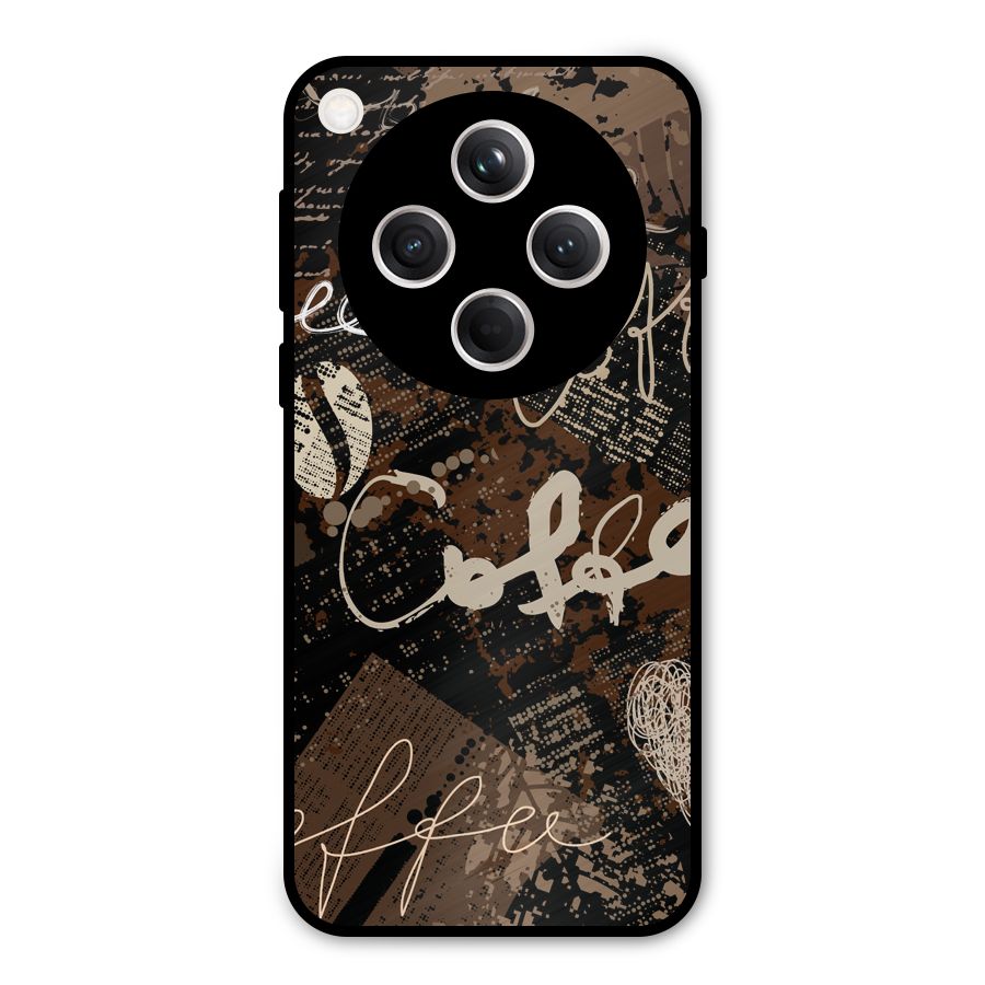 Coffee Scribbles Metal Back Case for Oppo Find X8