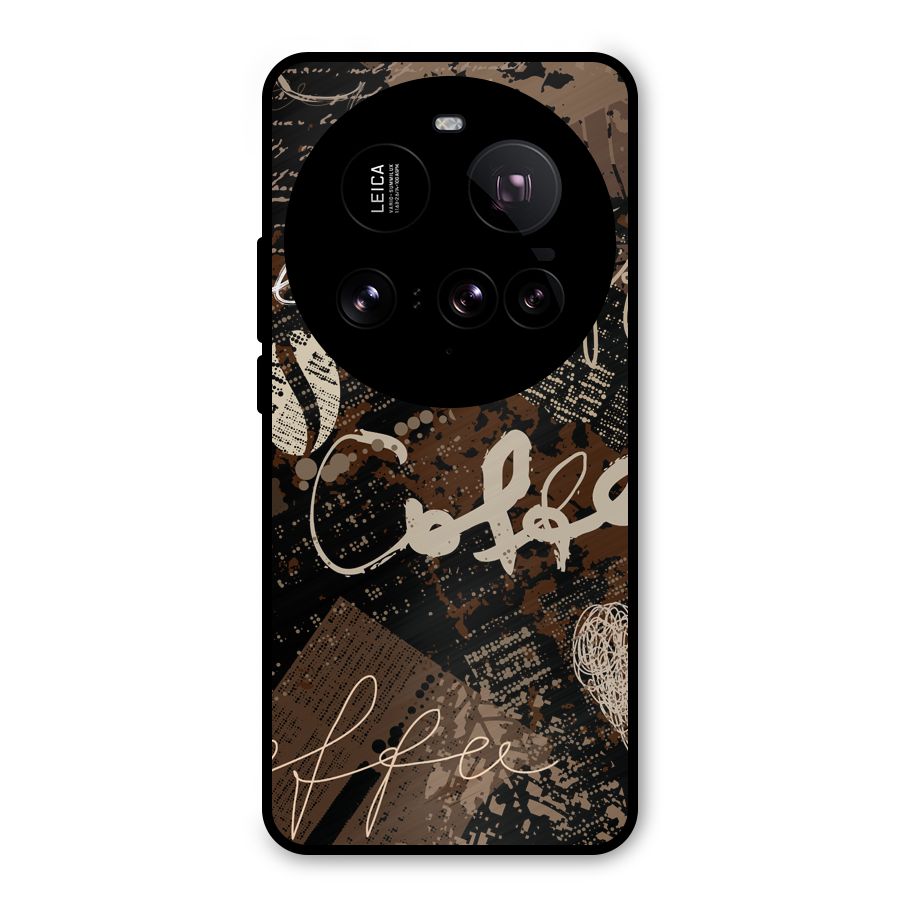 Coffee Scribbles Metal Back Case for Xiaomi 15 Ultra