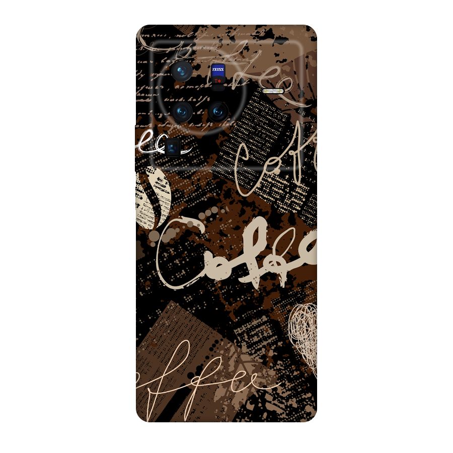 Coffee Scribbles Original Polycarbonate Back Case for Vivo X80