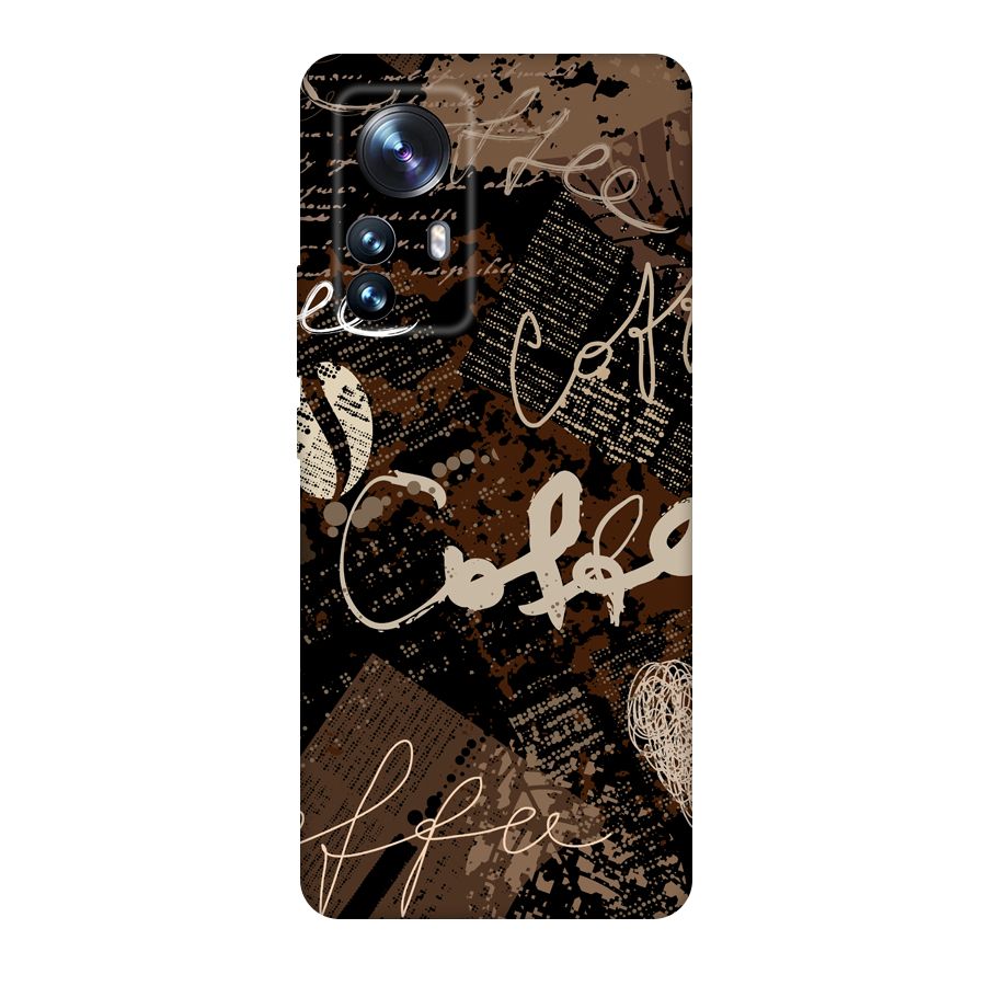 Coffee Scribbles Original Polycarbonate Back Case for Xiaomi 12 Pro