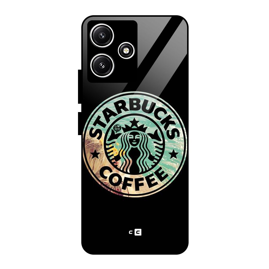 Coffee StarBucks Glass Back Case for Poco M6 Pro