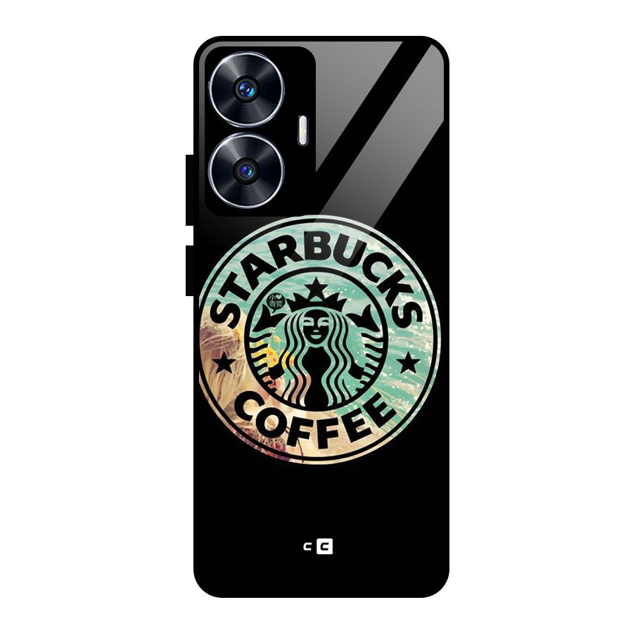 Coffee StarBucks Glass Back Case for realme C55