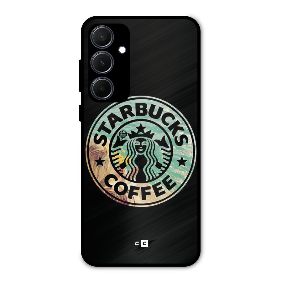 Coffee StarBucks Metal Back Case for Galaxy A35