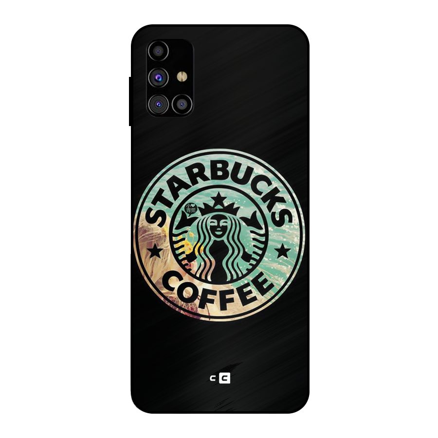 Coffee StarBucks Metal Back Case for Galaxy M31s