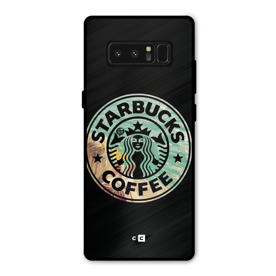 Coffee StarBucks Metal Back Case for Galaxy Note 8