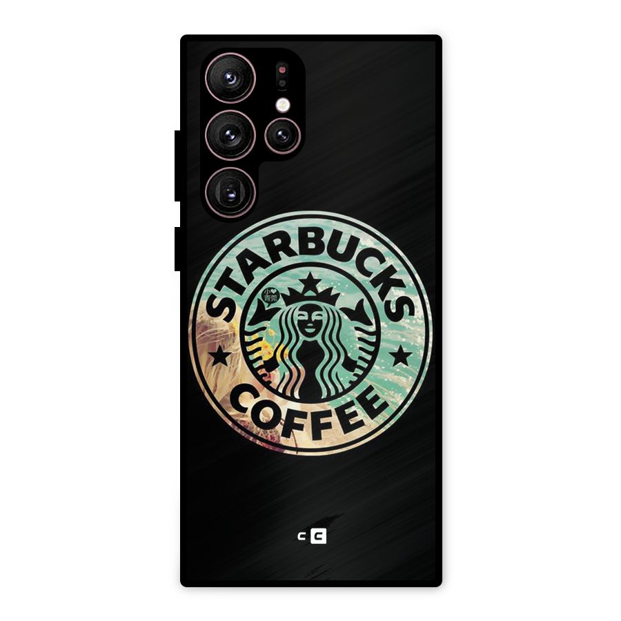 Coffee StarBucks Metal Back Case for Galaxy S22 Ultra 5G