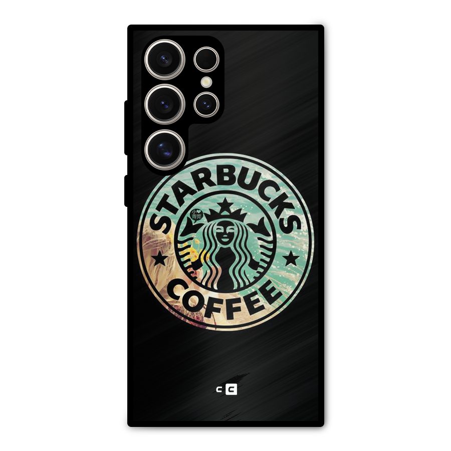 Coffee StarBucks Metal Back Case for Galaxy S24 Ultra