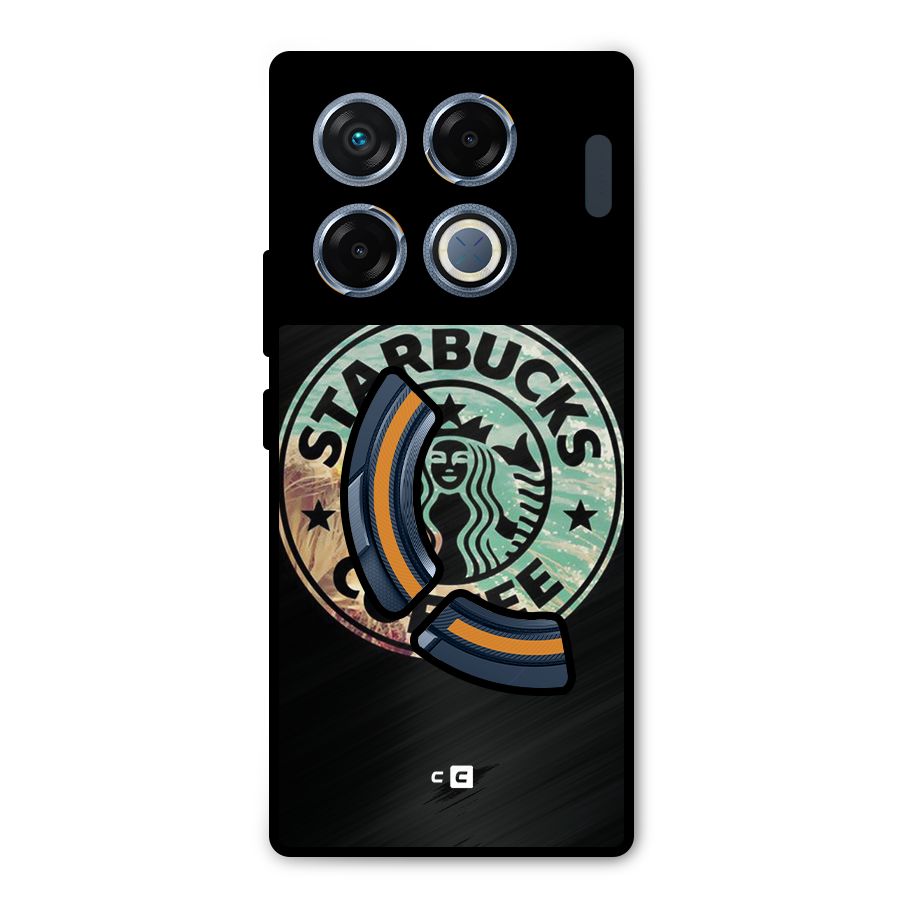 Coffee StarBucks Metal Back Case for Infinix GT 20 Pro