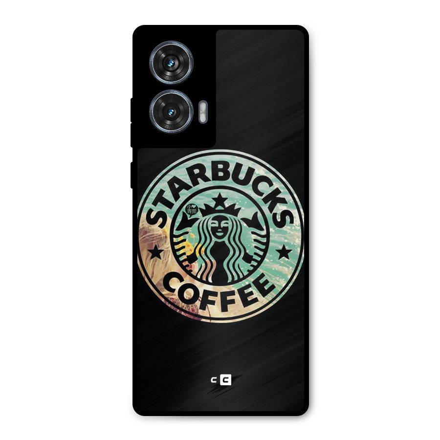 Coffee StarBucks Metal Back Case for Motorola Edge 50 Fusion