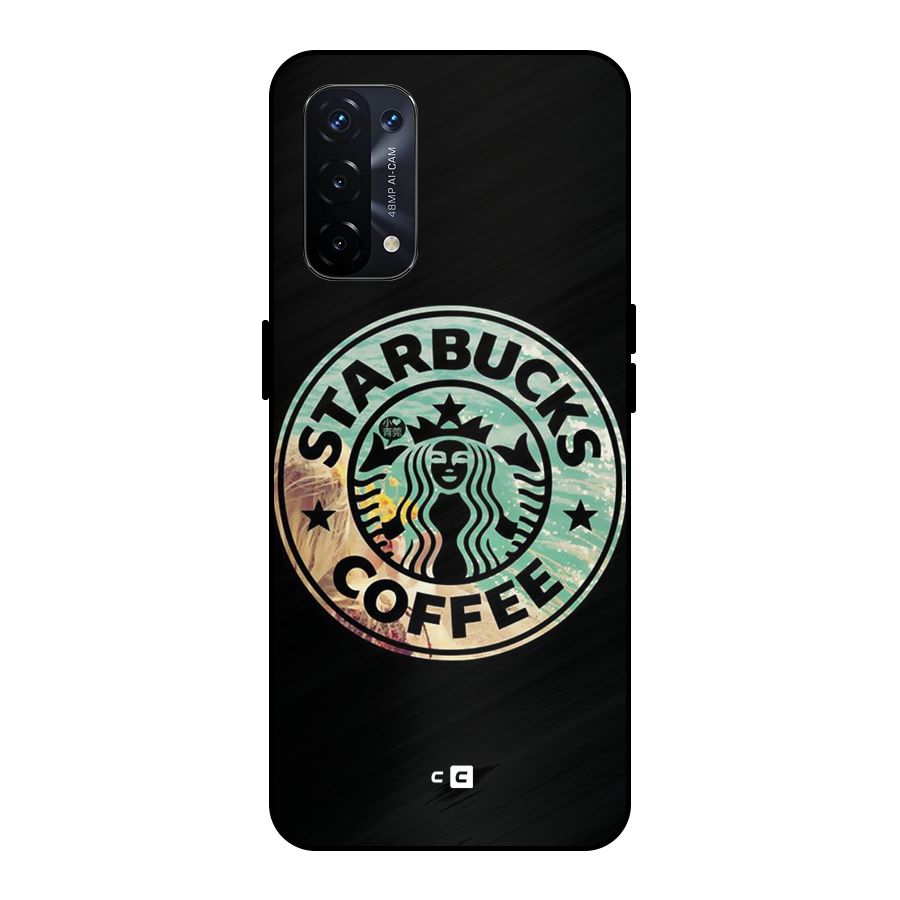 Coffee StarBucks Metal Back Case for Oppo A74 5G