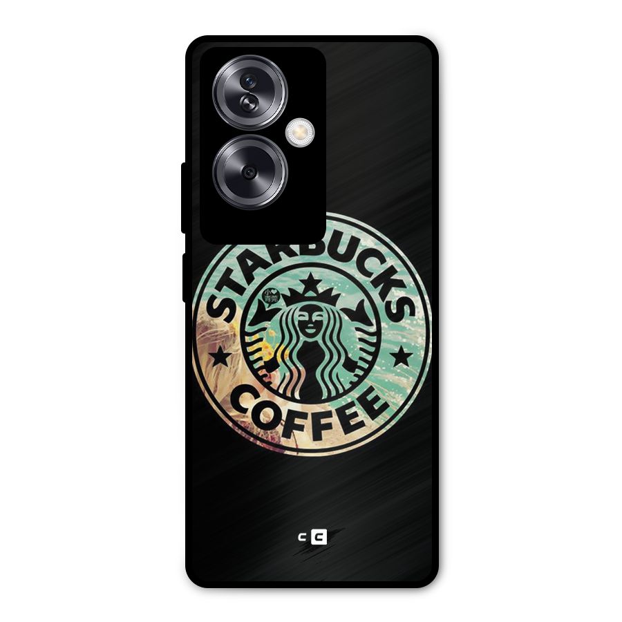 Coffee StarBucks Metal Back Case for Oppo A79 5G