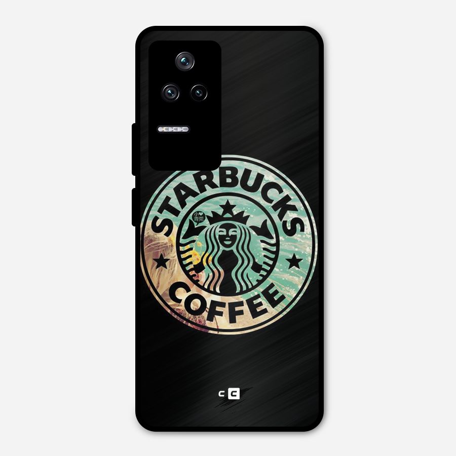 Coffee StarBucks Metal Back Case for Poco F4 5G