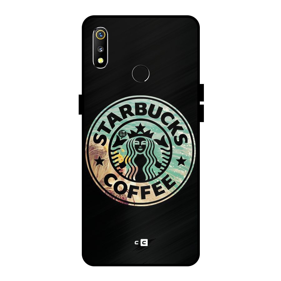 Coffee StarBucks Metal Back Case for Realme 3i