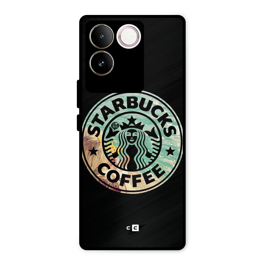 Coffee StarBucks Metal Back Case for Vivo T2 Pro