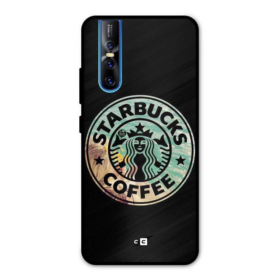 Coffee StarBucks Metal Back Case for Vivo V15 Pro