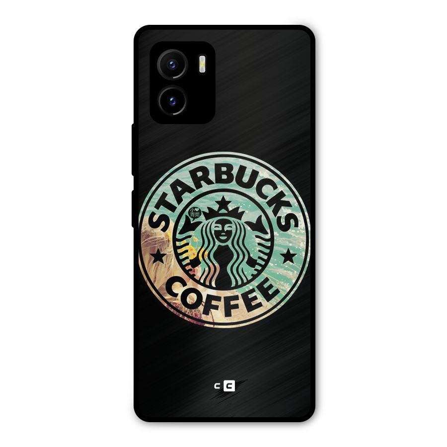 Coffee StarBucks Metal Back Case for Vivo Y15s
