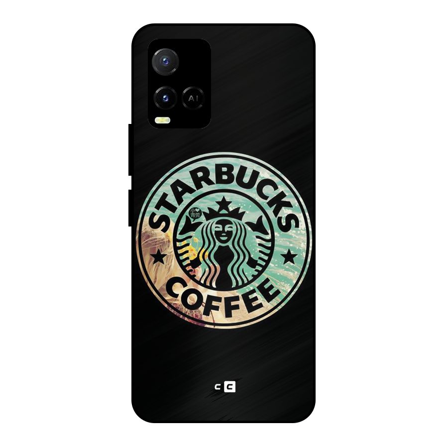 Coffee StarBucks Metal Back Case for Vivo Y21A