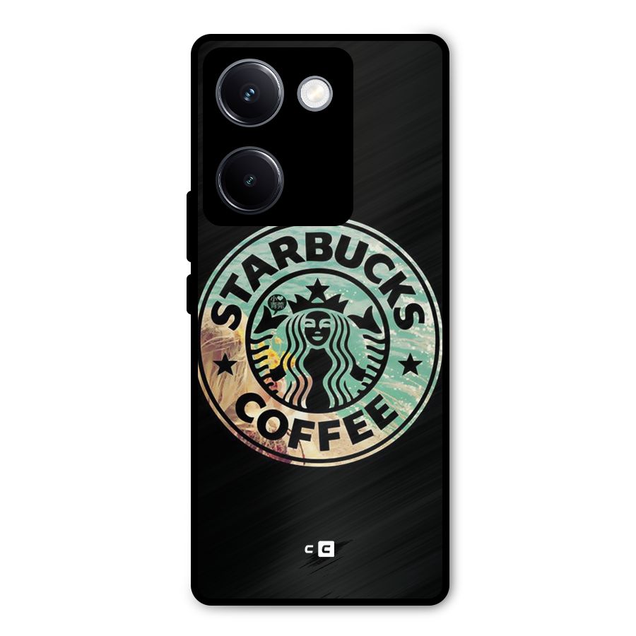 Coffee StarBucks Metal Back Case for Vivo Y300 Plus