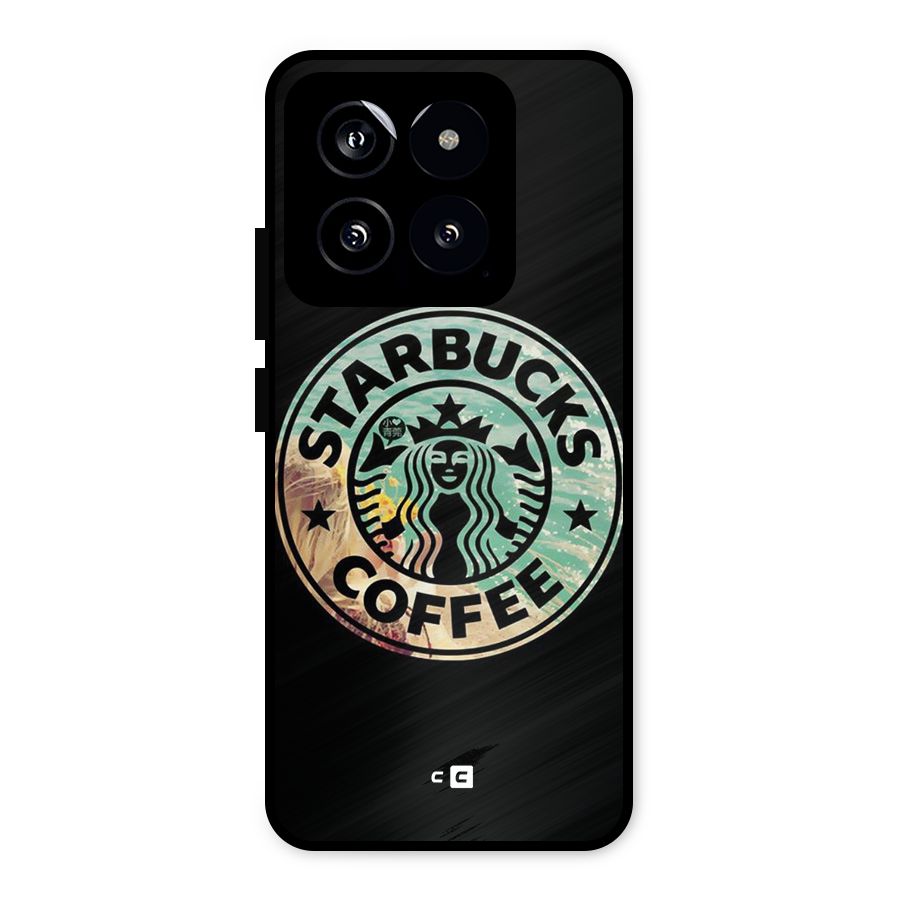 Coffee StarBucks Metal Back Case for Xiaomi 14