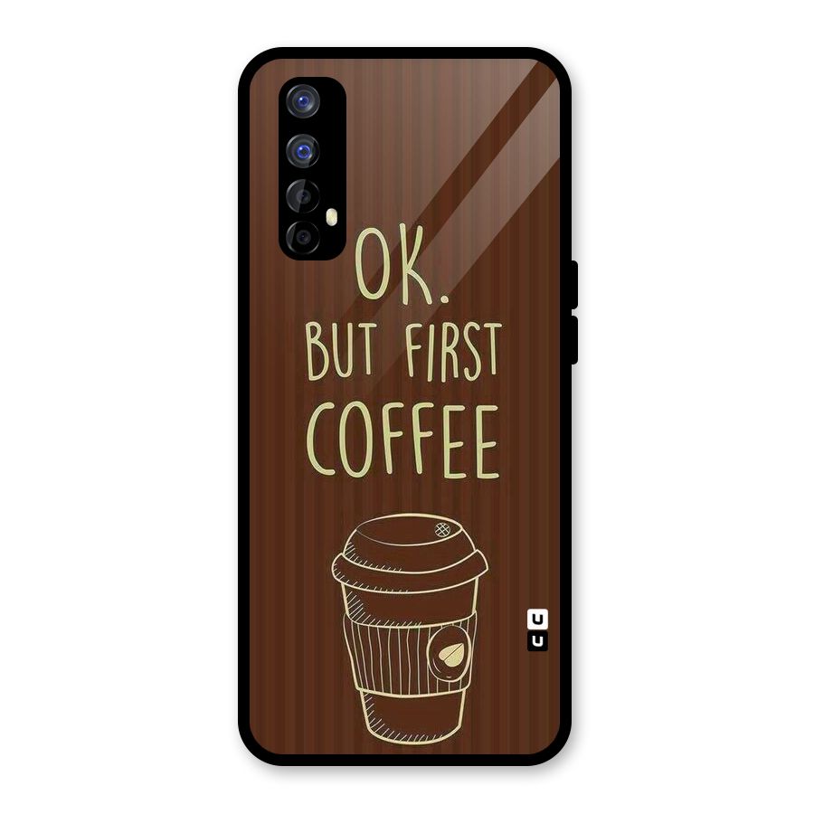 Coffee Stripes Glass Back Case for Realme Narzo 20 Pro