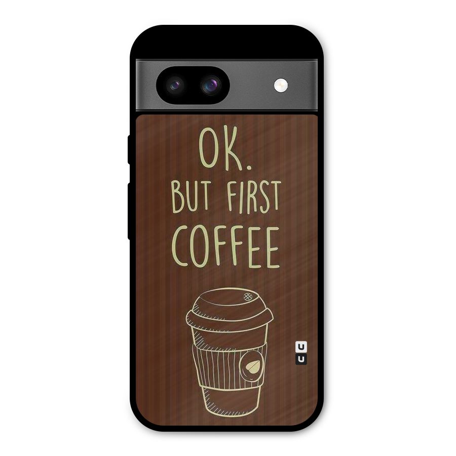 Coffee Stripes Metal Back Case for Google Pixel 8a