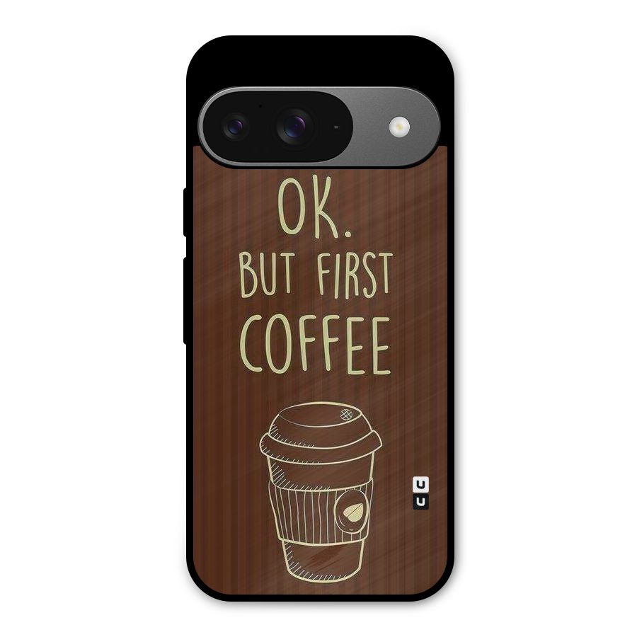 Coffee Stripes Metal Back Case for Google Pixel 9