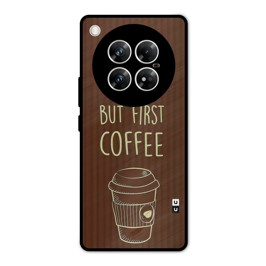 Coffee Stripes Metal Back Case for Infinix Zero 40 5G
