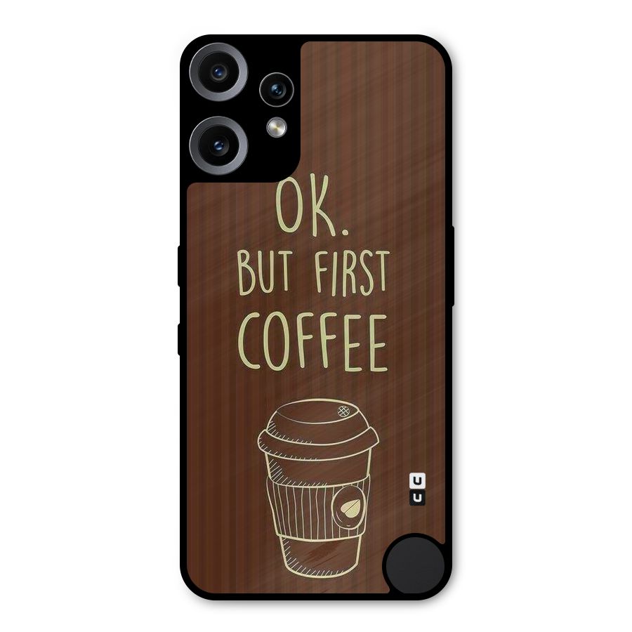Coffee Stripes Metal Back Case for Nothing CMF Phone 2 Pro