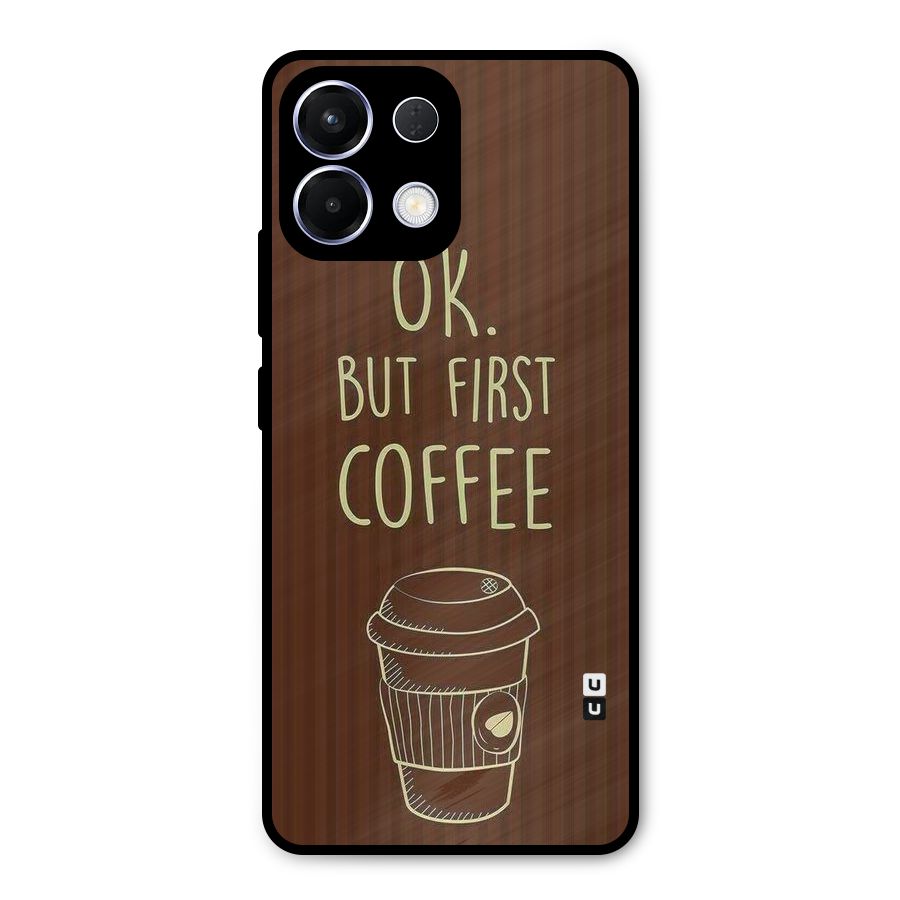 Coffee Stripes Metal Back Case for Oppo K13
