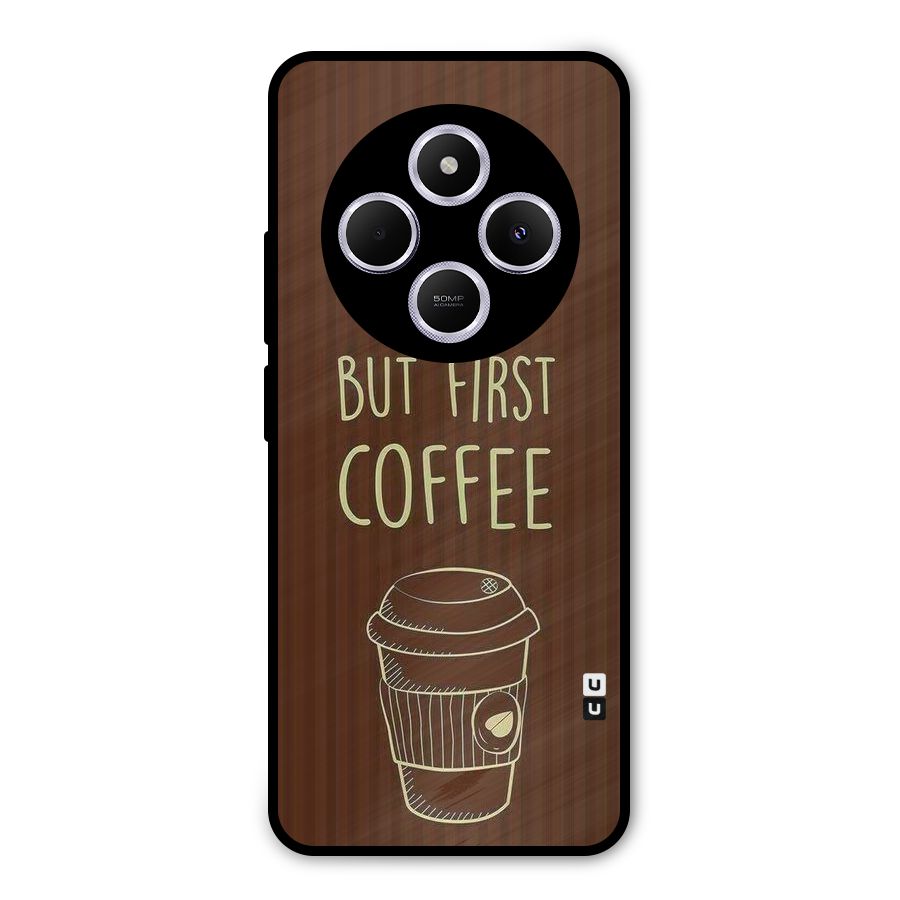 Coffee Stripes Metal Back Case for Poco M7