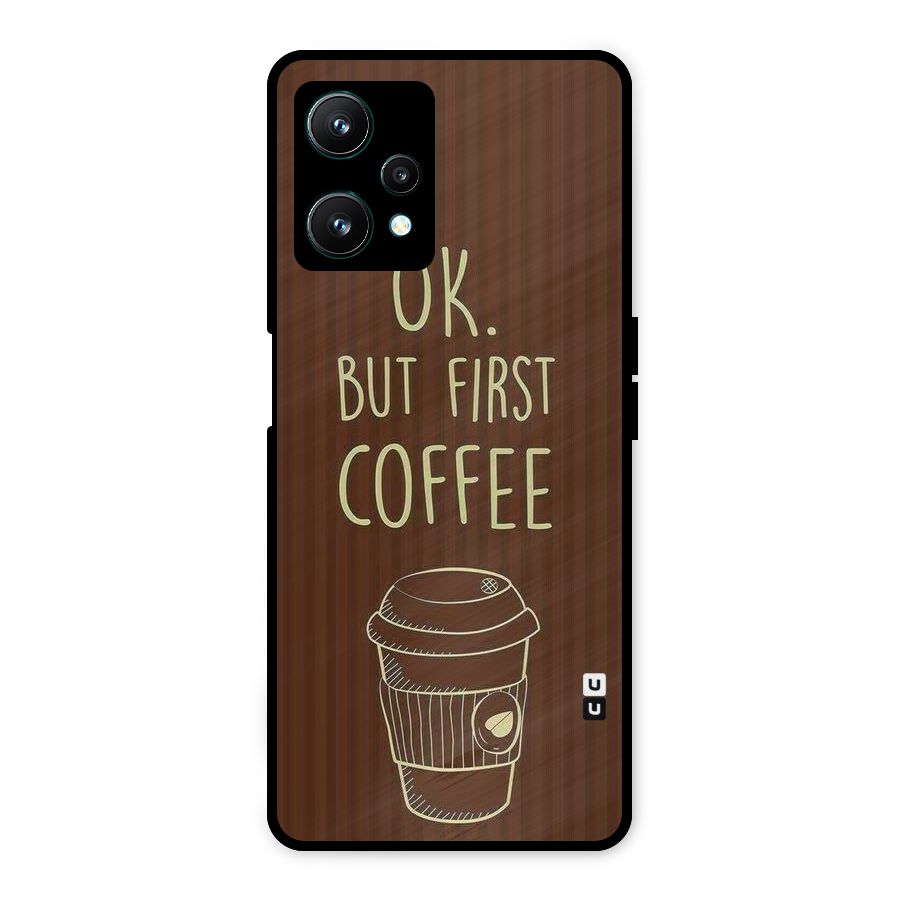 Coffee Stripes Metal Back Case for Realme 9 Pro 5G