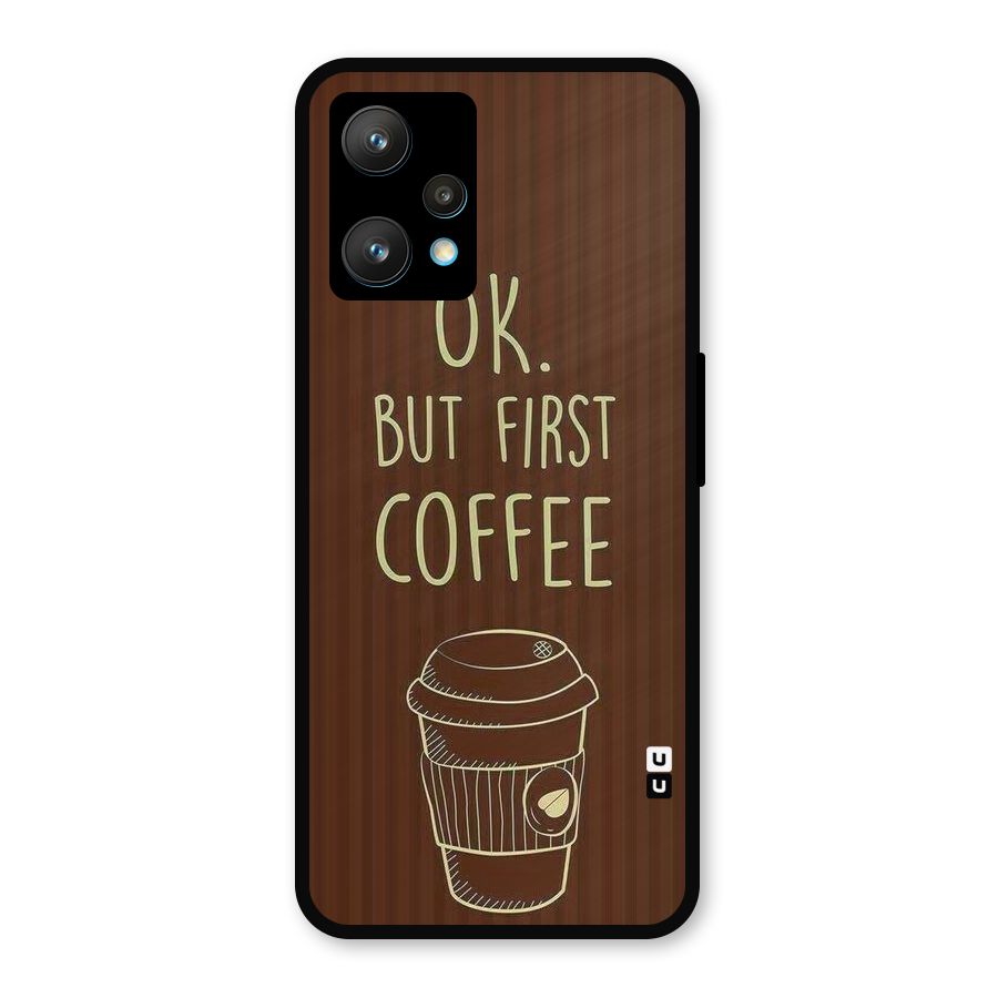 Coffee Stripes Metal Back Case for Realme 9 Pro Plus 5G