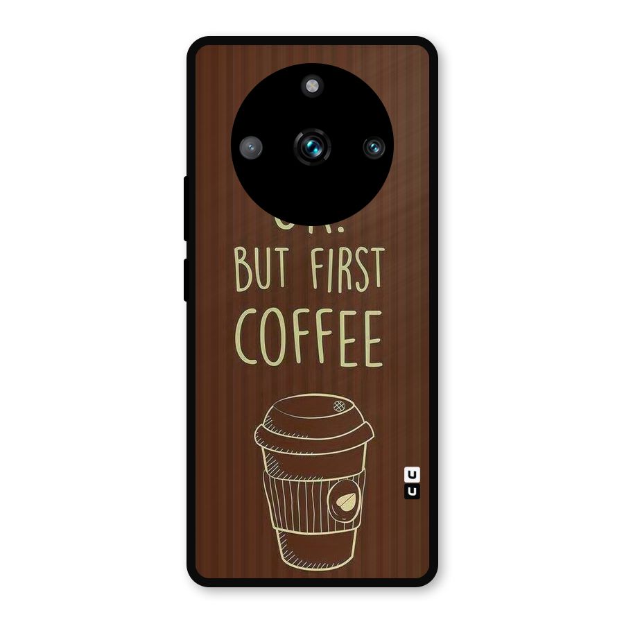 Coffee Stripes Metal Back Case for Realme Narzo 60 Pro
