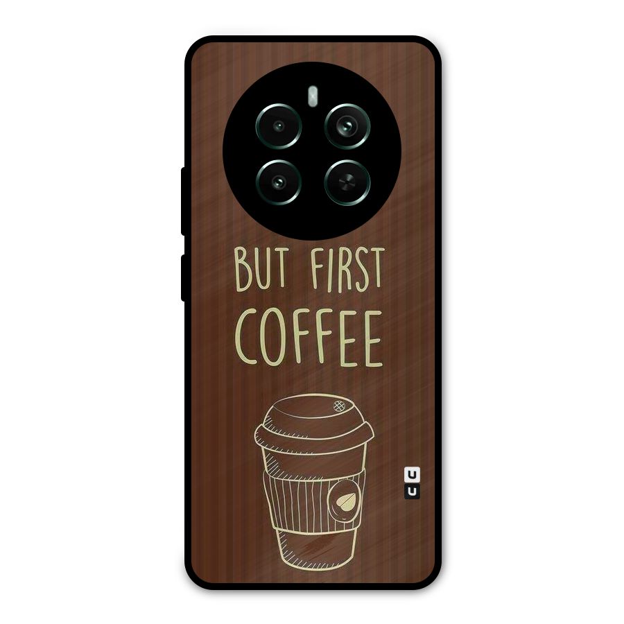 Coffee Stripes Metal Back Case for Realme Narzo 70 Pro
