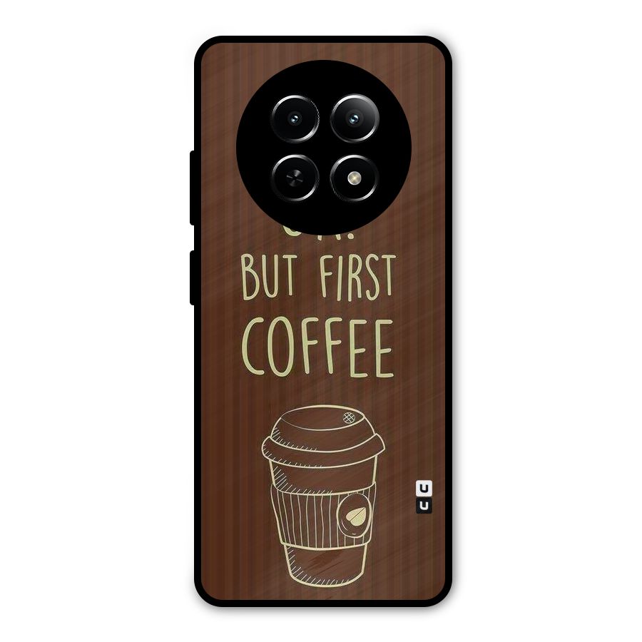 Coffee Stripes Metal Back Case for Realme Narzo N65