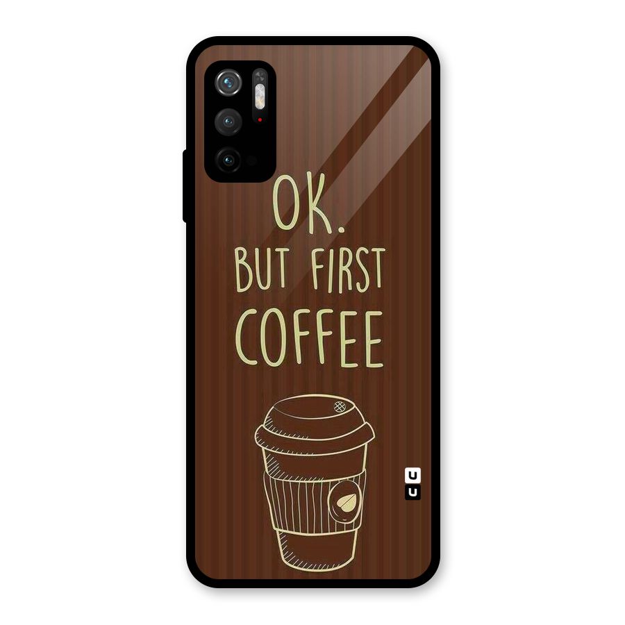 Coffee Stripes Metal Back Case for Redmi Note 10T 5G