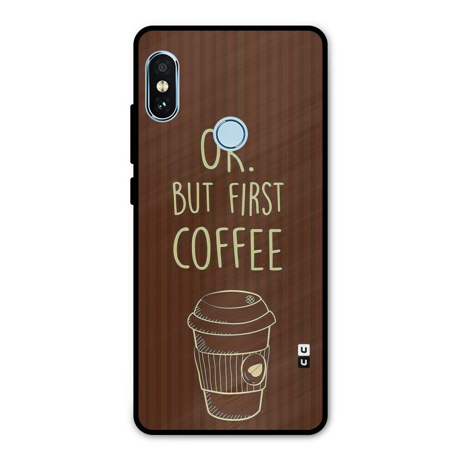 Coffee Stripes Metal Back Case for Redmi Note 5 Pro