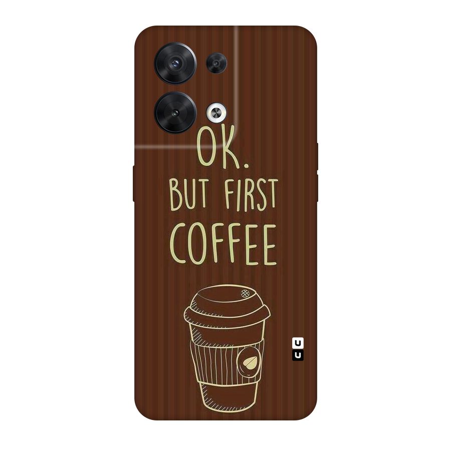 Coffee Stripes Original Polycarbonate Back Case for Oppo Reno8 5G