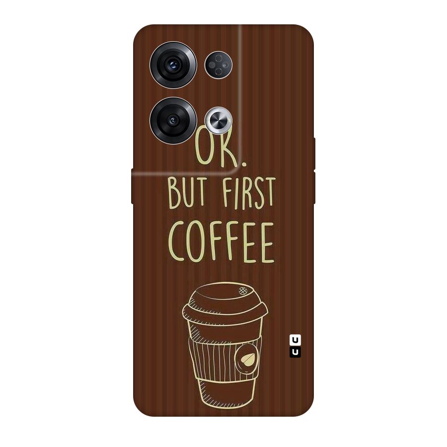 Coffee Stripes Original Polycarbonate Back Case for Oppo Reno8 Pro 5G