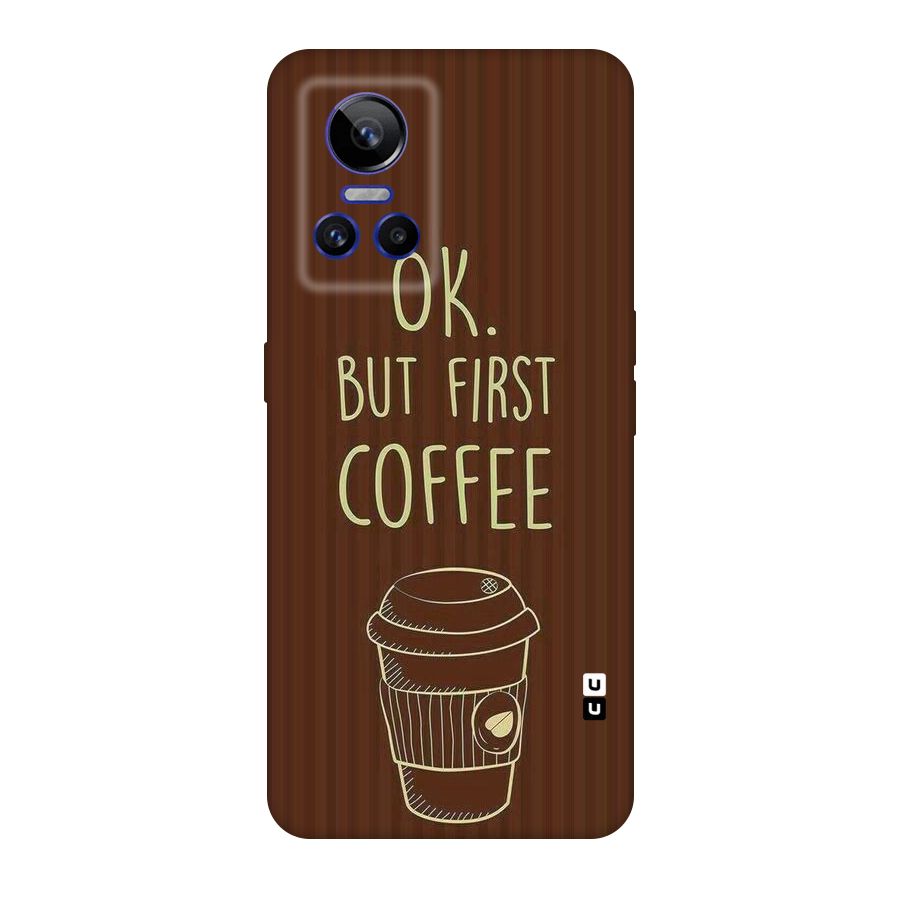 Coffee Stripes Original Polycarbonate Back Case for Realme GT Neo 3